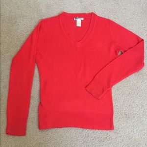 Salmon v-neck sweater